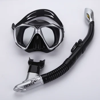 Профессиональный набор для подводного плавания, снаряжение, близорукость, силиконовая противотуманная маска, трубка для сухого дыхания, подводная рыба для плавания