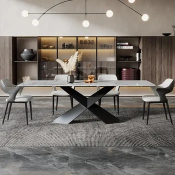 Прямоугольный выдвижной обеденный стол xtension, Современный Обеденный стол для дома, Дизайнерская Яркая мебель для ресторана