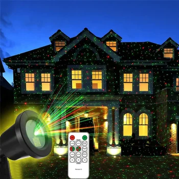Рождественский Лазерный Проектор Light Xmas Spotlight Проекторы Водонепроницаемые Наружные Ландшафтные Прожекторы для Праздничного Декора