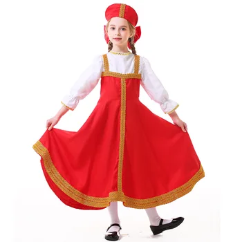 Русские национальные костюмы на Хэллоуин, украинские костюмы для выступлений родителей и детей, костюмы для косплея на праздничную вечеринку.