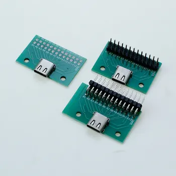 с печатной платой 24P base Type-C Тестовая плата с Гнездовой Головкой USB 3.1 Connector adapter board