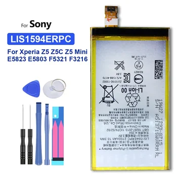 Сменный аккумулятор для SONY Xperia Z5C, Z5Mini, E5823, Z5 Compact, LIS1594ERPC, 2700 мАч, С трек-кодом