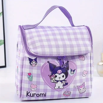 Сумка для хранения Sanrio Hello Kitty Kuromi Cinnamoroll, водонепроницаемая переносная дорожная сумка для стирки из искусственной кожи, сумка-органайзер