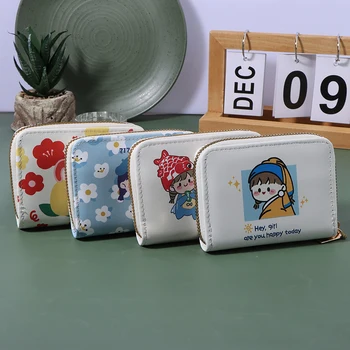 Трендовые чудо-сумки, Милый кошелек для женщин, кошелек для монет, эстетичный Кавайный держатель для карт, Корейский стиль для путешествий, мода для девочек-подростков