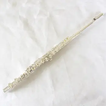 Цена по прейскуранту завода изготовителя Флейта Высококачественный музыкальный инструмент для флейты с 16 закрытыми отверстиями, Посеребренная китайская серебряная флейта