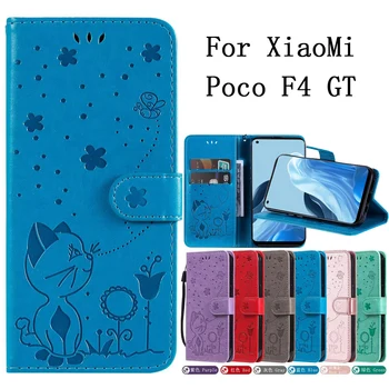 Чехлы для мобильных телефонов Sunjolly Чехлы для XiaoMi Poco F4 GT Case Cover coque Флип-кошелек для XiaoMi Poco F4 GT Cover