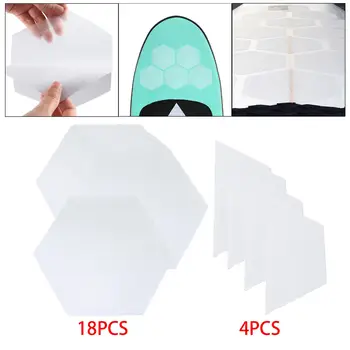 Шестигранные накладки для доски для серфинга с ячеистыми отверстиями, накладки для палубы для серфинга, аксессуары для серфинга